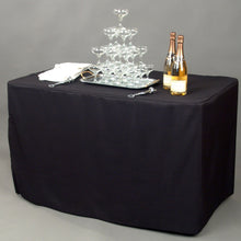 Load image into Gallery viewer, 4 ft. Fitted Polyester Tablecloth (7 Colors)