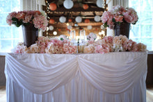 Load image into Gallery viewer, 4 ft. Drape Chiffon All-In-1 Tablecloth/Pleated Skirt (8 colors)