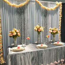 Load image into Gallery viewer, 50 x 120 in. Sheer Sequin Backdrop Draping (5 Colors)