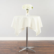 Load image into Gallery viewer, 52 in. Square Cotton-Feel Tablecloth Ivory