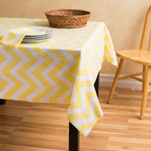 Load image into Gallery viewer, 60 in. Square Chevron Cotton Tablecloth (12 Colors)