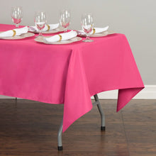 Load image into Gallery viewer, 60 x 102 in. Rectangular Polyester Tablecloth Fuchsia