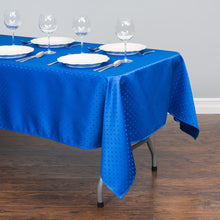 Load image into Gallery viewer, 60 X 102 in. Rectangular Square-Point Damask Tablecloth (4 Colors)
