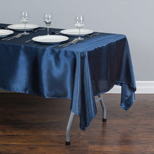 Load image into Gallery viewer, 60 X 126 in. Rectangular Satin Tablecloth (16 Colors)