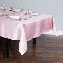 Load image into Gallery viewer, 60 x 102 in. Rectangular Satin Tablecloth Light Pink