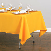 Load image into Gallery viewer, 60 x 126 in. Rectangular Polyester Tablecloth Gold