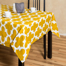 Load image into Gallery viewer, 60 X 126 in. Rectangular Trellis Cotton Tablecloth (7 colors)