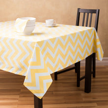 Load image into Gallery viewer, 60 X 126 in. Rectangular Chevron Cotton Tablecloth (14 Colors)