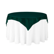 Load image into Gallery viewer, 60 in. Square Satin Overlay Hunter Green