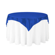 Load image into Gallery viewer, 60 in. Square Satin Overlay Royal Blue