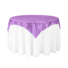 Load image into Gallery viewer, 60 in. Square Satin Overlay Lavender