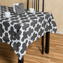 Load image into Gallery viewer, 60 in. Square Trellis Design Cotton Tablecloth