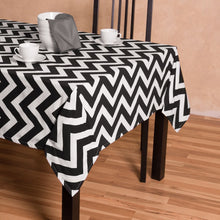 Load image into Gallery viewer, 60 in. Square Chevron Cotton Tablecloth (12 Colors)