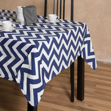 Load image into Gallery viewer, 60 in. Square Chevron Cotton Tablecloth (12 Colors)