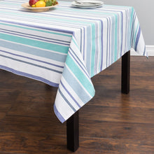 Load image into Gallery viewer, 58 X 70 in. Rectangular Striped Cotton Tablecloth ( 2 Colors)