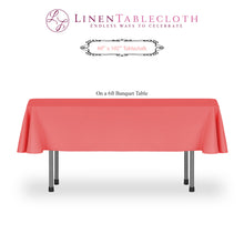Load image into Gallery viewer, 60 X 102 in. Rectangular Polyester Tablecloth (19 colors)