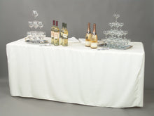 Load image into Gallery viewer, 8 ft. Fitted Polyester Tablecloth (7 Colors)
