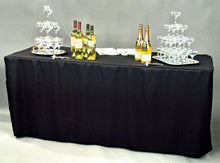 Load image into Gallery viewer, 8 ft. Fitted Polyester Tablecloth (7 Colors)