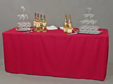 Load image into Gallery viewer, 8 ft. Fitted Polyester Tablecloth (7 Colors)