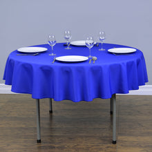Load image into Gallery viewer, Bargain 76 in. Round Cotton-Feel Tablecloth Fuchsia