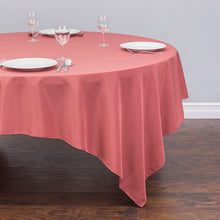 Load image into Gallery viewer, 85 in. Square Polyester Tablecloth Marsala