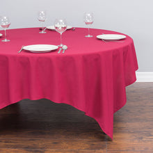 Load image into Gallery viewer, 85 in. Square Cotton-Feel Tablecloth (6 Colors)