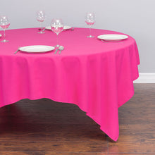 Load image into Gallery viewer, 85 in. Square Cotton-Feel Tablecloth Fuchsia