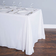 Load image into Gallery viewer, 88 X 154 in. Rectangular Sequin Tablecloth White