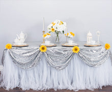 Load image into Gallery viewer, 88 X 130 in. Rectangular Sequin Tablecloth (8 Colors)