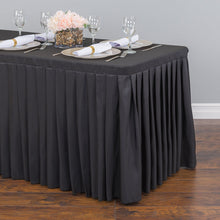 Load image into Gallery viewer, 8 ft. Fitted Table Skirt Black