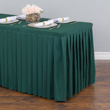 Load image into Gallery viewer, 8 ft. Fitted Table Skirt Hunter Green