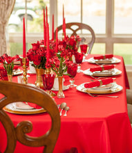 Load image into Gallery viewer, 90 X 132 in. Rectangular with Round Corners Polyester Tablecloth (20 Colors)