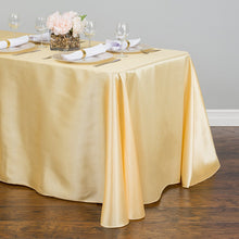 Load image into Gallery viewer, 90 x 156 in. Rectangular Satin Tablecloth Cantaloupe