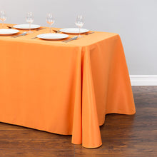 Load image into Gallery viewer, 90 x 156 in. Rectangular Polyester Tablecloth Orange