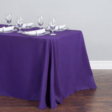 Load image into Gallery viewer, 90 x 156 in. Rectangular Polyester Tablecloth Purple