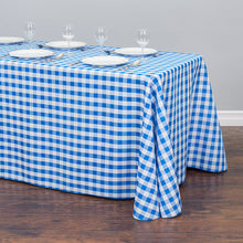 Load image into Gallery viewer, 90 X 156 in. Rectangular Polyester Tablecloth Checkered (4 Colors)