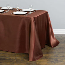 Load image into Gallery viewer, 90 x 156 in. Rectangular Satin Tablecloth Chocolate