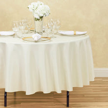 Load image into Gallery viewer, 90 in. Round Polyester Tablecloth (20 Colors)