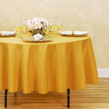 Load image into Gallery viewer, 90 in. Round Polyester Tablecloth (20 Colors)