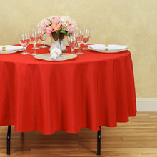 Load image into Gallery viewer, 90 in. Round Polyester Tablecloth (20 Colors)