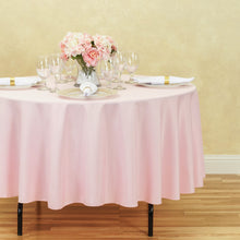 Load image into Gallery viewer, 90 in. Round Polyester Tablecloth (20 Colors)