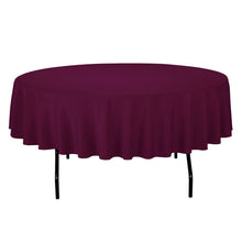 Load image into Gallery viewer, 90 in. Round Cotton-Feel Tablecloth (5 Colors)