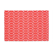 Load image into Gallery viewer, 13 X 19 in. Diamond Print Cotton Placemats 4/Pack Coral