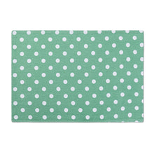 Load image into Gallery viewer, 13 X 19 in. White Polka Dots Cotton Placemats 4/Pack (6 colors)
