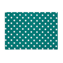 Load image into Gallery viewer, 13 X 19 in. White Polka Dots Cotton Placemats 4/Pack (6 colors)