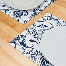 Load image into Gallery viewer, 13 X 19 in. Paisley Cotton Placemats 4/Pack (14 colors)