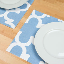 Load image into Gallery viewer, 13 X 19 in. Trellis Design Cotton Placemats 4/Pack (7 Colors)