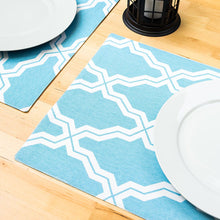 Load image into Gallery viewer, 13 X 19 in. Moroccan Print Cotton Placemats 4/Pack (3 Colors)