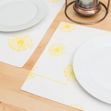 Load image into Gallery viewer, 13 X 19 in. Dandelion Cotton Placemats 4/Pack (3 Colors)