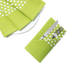 Load image into Gallery viewer, 18 X 18 in. Basketweave Stripe Cotton Napkins 4/Pack (7 Colors)